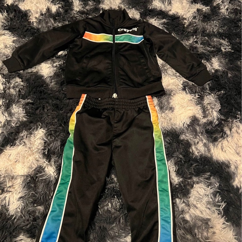 Crayola Gray Jacket with Vibrant Accents